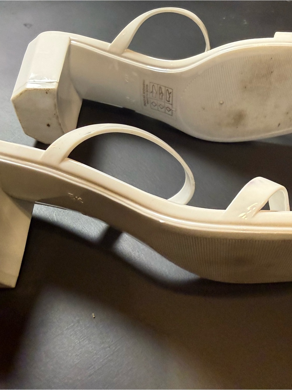 Strappy Square-Toe Heeled Sandals in White by Jeffrey Campbell - Picture 5 of 5